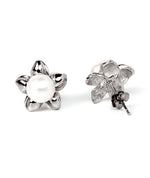 floral design stud earrings