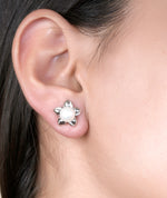 925 silver pearl earrings