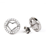 heartfelt silver studs