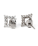 sparkling silver studs