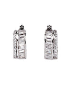 silver hoop earrings