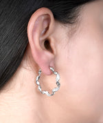 925 silver hoop earrings