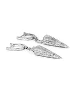 spike silver earrings