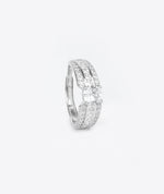 classic silver ring design round