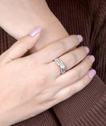round silver ring for women