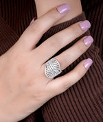 sterling silver cocktail ring