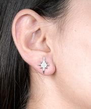 925 silver star earrings
