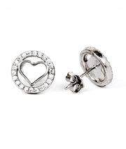 heartfelt silver studs