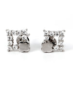 minimalist silver earrings