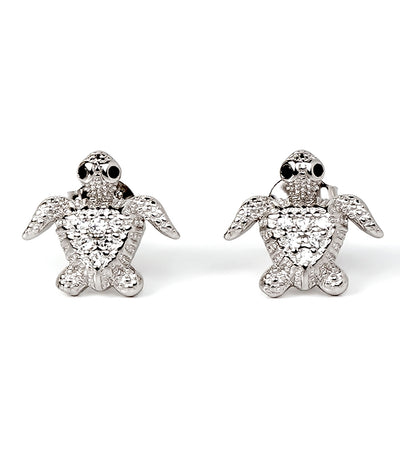 Elegant Tortoise Stud Earrings