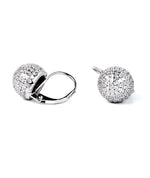 sparkling hoop earrings