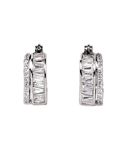 silver hoop earrings