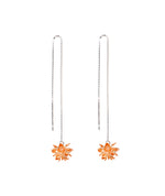 silver dangler earrings
