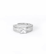 square silver ring