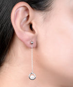 pearl drop earrings
