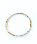 gold rose gold silver bracelet