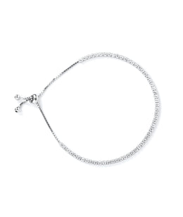 Sparkling Silver Tennis Bracelet