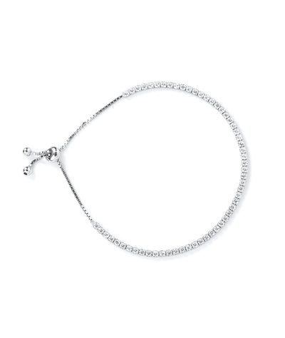 Sparkling Silver Tennis Bracelet