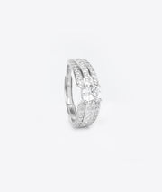 classic silver ring design round