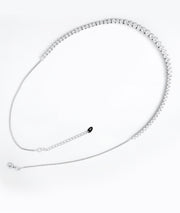 Sparkling Silver Tennis Necklace