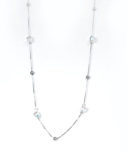 Delicate Silver Crystal Chain