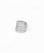 925 silver sparkle band ring