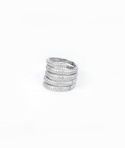 925 silver sparkle band ring