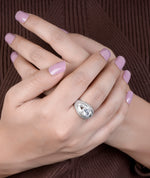sterling silver princess ring