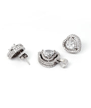 Classic Heart Solitaire Pendant Set in 925 Silver