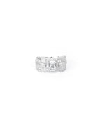 silver crown ring