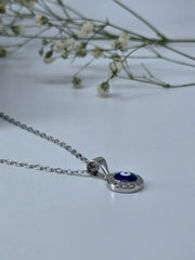 925 silver evil eye pendent necklace