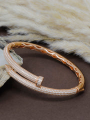 Designer Statement Bangle for Women 925 Silver Bracelet