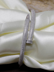 Designer Statement Bangle for Women 925 Silver Bracelet