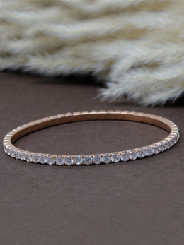 925 Silver CZ Stone Bangles – Rajasi Silver | Rose Gold & Silver Plated