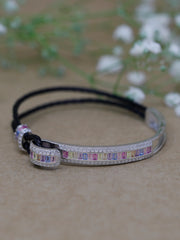 Rajasi Silver 925 Sterling Silver & Leather CZ Bracelet – Unisex Modern Jewelry