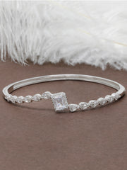 925 Silver Bangle with Gemstone – Rajasi Silver | Sapphire, Emerald & Crystal Variants