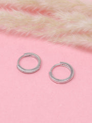 Dainty 925 Sterling Silver Huggie Hoop Earrings | Pavé Crystal Mini Hoops – Everyday Elegant Jewelry