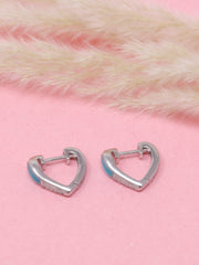 925 Sterling Silver Blue Enamel Hoop Earrings | CZ Huggie Hoops | Minimalist Everyday Jewelry | Gift for Her