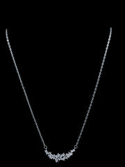 925 silver frenzy diamond bar necklace