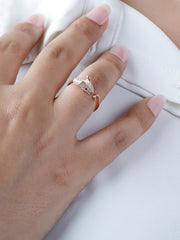 925 Sterling Silver Mouse Design Adjustable Ring – Cute Animal Jewelry for Women