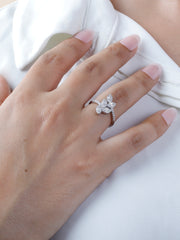 925 Sterling Silver Leaf Ring – Elegant Nature-Inspired Adjustable Band