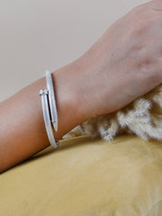 Designer Statement Bangle for Women 925 Silver Bracelet