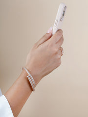 Designer Statement Bangle for Women 925 Silver Bracelet