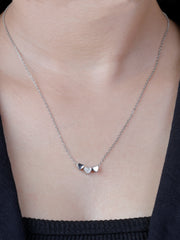 925 silver tripple heart chain pendent