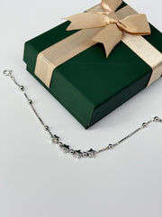 925 silver star motive sleek bracelet