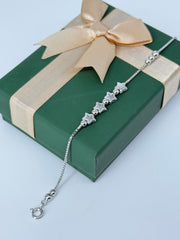 925 silver star motive sleek bracelet