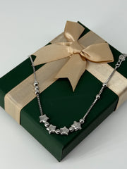 925 silver star motive sleek bracelet