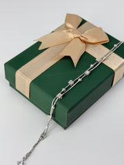 925 silver dice motive bracelet