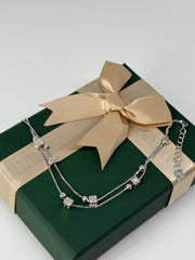 925 silver dice motive bracelet