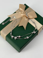 925 silver small bags motive bracelet